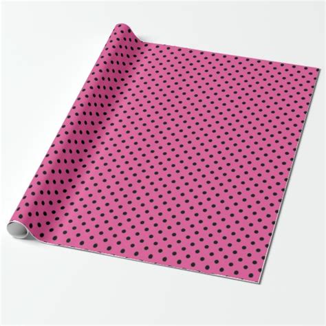 Pink Polka Dot Wrapping Paper | Zazzle