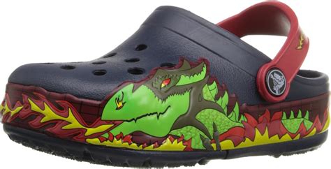 Buy crocs Boy's Fire Dragon Navy Clogs-6 Kids UK (C6) (202661) at Amazon.in