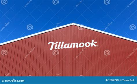 Tillamook Cheese Factory Building, on Central Oregon Coast. Editorial ...