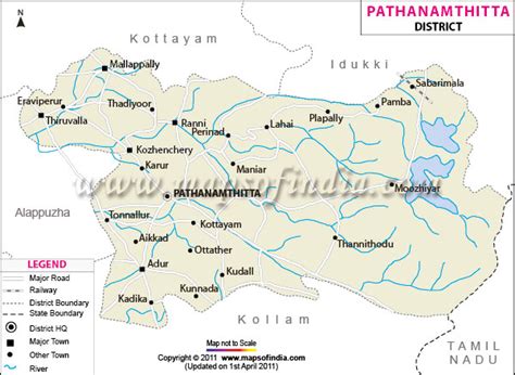 Pathanamthitta District Map