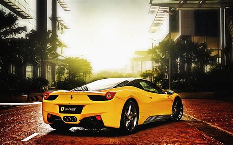 Free download | HD wallpaper: Ferrari cars of yellow color, yellow and ...