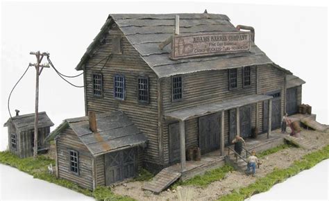 HO Scale Factory Building | Miniature houses, Ho scale buildings, Model train scenery