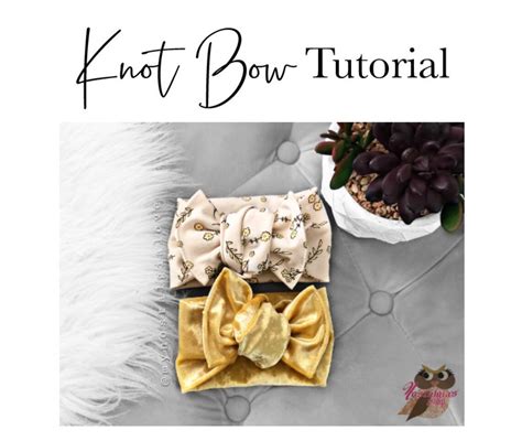 Knot Bow Tutorial and Pattern - Etsy