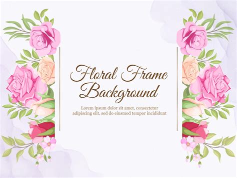 Premium Vector | Beautifull Floral Wedding Banner Background Template ...