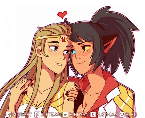 Adora and Catra by Bletisan on @DeviantArt | Lichaamsvormen, Tassen