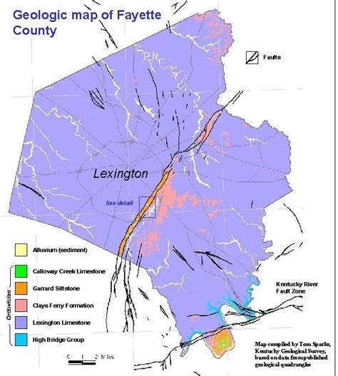 Geology of Fayette County, Kentucky Geological Survey site