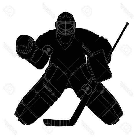 Ice Hockey Goalie Silhouette at GetDrawings | Free download