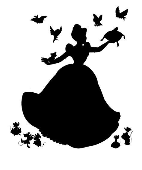 Cinderella Outline SVG