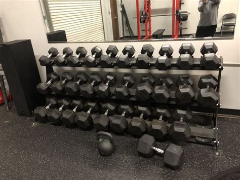 Rogue dumbbell rack with complete set of dumbbells for Sale in Dallas, GA - OfferUp