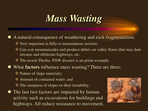 PPT - Mass Wasting PowerPoint Presentation, free download - ID:433679