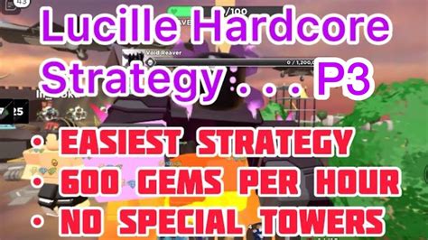 TDS Lucille Hardcore Strategy p3 (pov) with DOC - Easy Gem Grind Guide ...