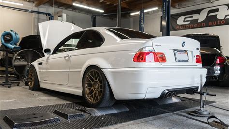 E46 M3 Dyno - B-Spec Tune, Evosport Headers, El Diablo Exhaust [4K] - YouTube