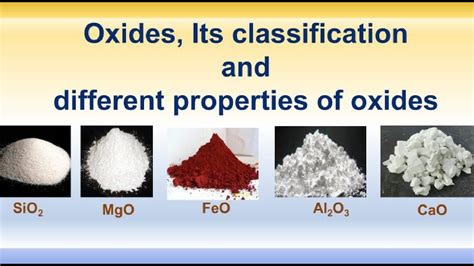 Oxides, its classification and different properties of oxides - YouTube