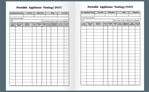 Pat Testing Log Book: Record More than 2000 Entries| Large Print UK ...