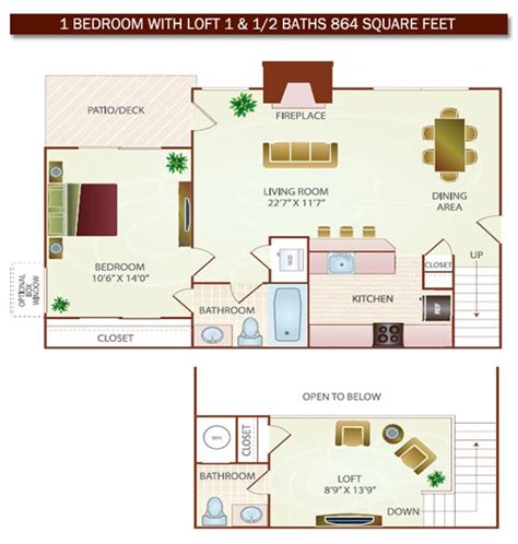 1 Bedroom House Plans With Loft