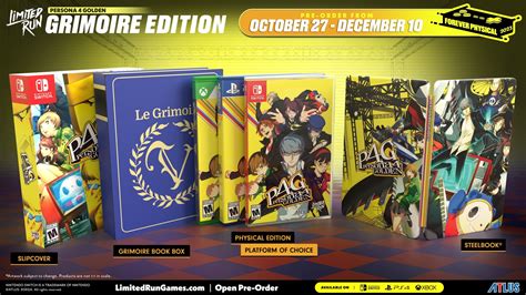 Persona 4 Golden limited run physical edition pre-orders open October 27 - Gematsu