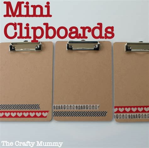 Mini Clipboards with Washi Tape — The Crafty Mummy