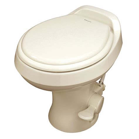 Dometic 300 Gravity Flush Toilets offer powerful triple jet action that removes waste completely ...