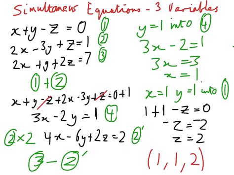 How Do You Solve 3 Variable Equations - Tessshebaylo