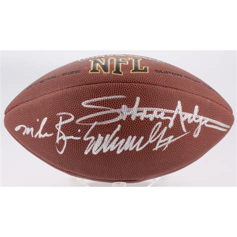 Mike Rozier, Eric Crouch & Johnny Rodgers Signed Full-Size NFL Football ...