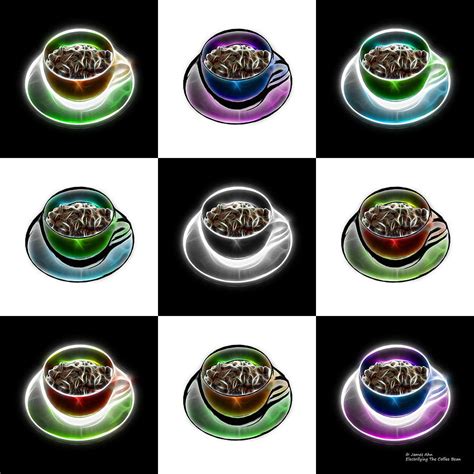 Electrifyin The Coffee Bean - Mosaic Version 1 Digital Art by James Ahn - Fine Art America