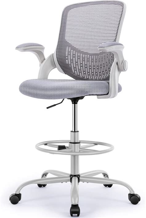 Buy SMUG Drafting Chair Tall Office Chair for Standing Desk Adjustable Height Office Desk Chair ...