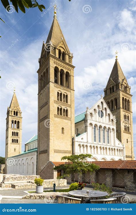 Cathedral in Pecs, Baranya County, Hungary Stock Image - Image of ...