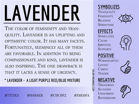 Lavender Color Meaning: The Color Lavender Symbolizes Femininity and Tranquility | Color Meanings