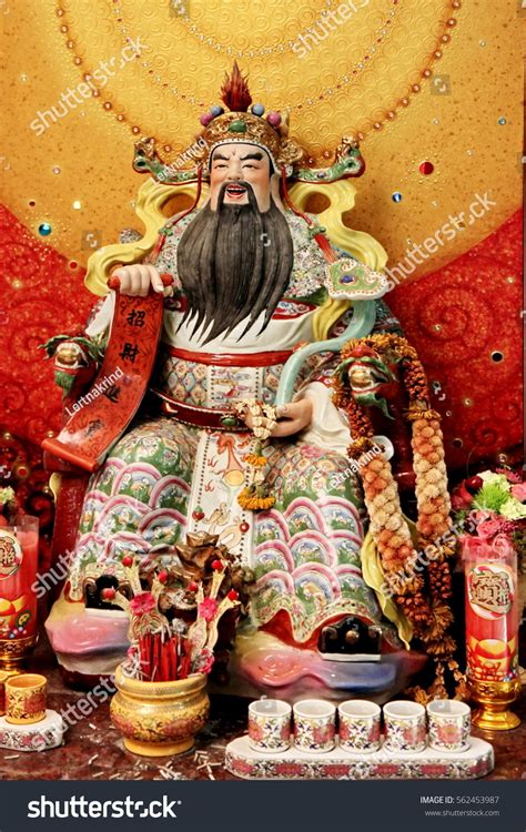 Colorful Statue Cai Shen Chinese God Stock Photo 562453987 | Shutterstock