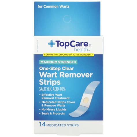 TopCare Maximum Strength One-Step Wart Remover Salicylic Acid 40% ...