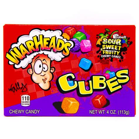 Warheads Chewy cubes - 4oz box - Candy Room