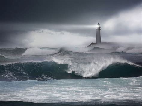 Stormy waters | Lighthouse pictures, Lighthouse, Stormy sea