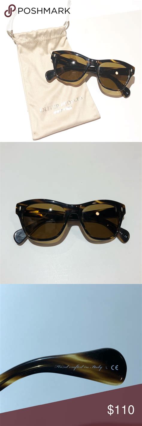 OLIVER PEOPLES tortoise shell sunglasses with bag | Oliver peoples ...