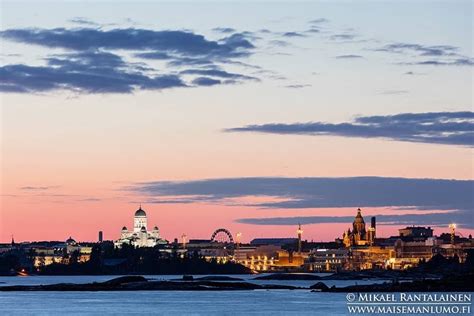 Helsinki skyline 45 minutes after sunset Suomenlinna, Helsinki, Finland ...