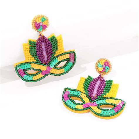 Mardi Gras Earrings | Marleylilly