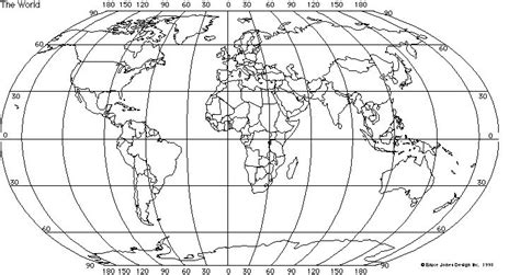 Printable World Map With Latitude And Longitude ~ CVLN RP | World map latitude, Latitude and ...