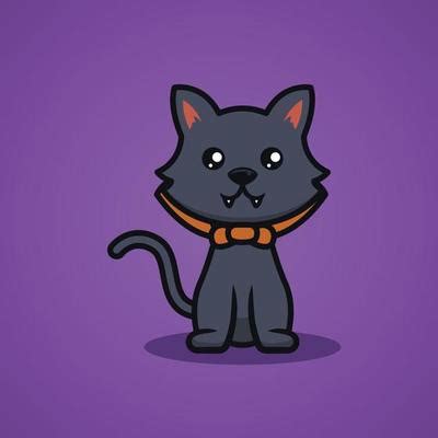 Cute Halloween Cat Vector Art, Icons, and Graphics for Free Download