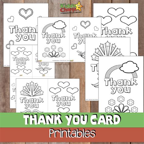 Thank you cards: Free printable #52KindWeeks - KiddyCharts