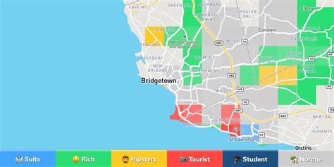 Bridgetown Neighborhood Map