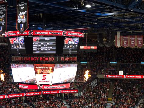 Inside the Calgary Flames Saddledome | Calgary flames, Calgary, Flames