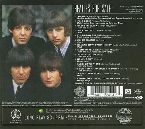 Beatles for Sale - Latest Tracklist, Related Albums and More | Yahoo