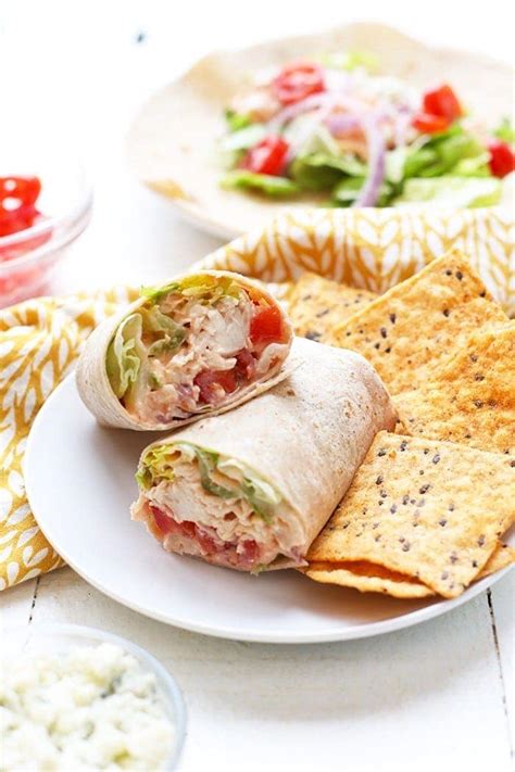 Healthy Buffalo Chicken Wrap {Great for Meal Prep} - Fit Foodie Finds