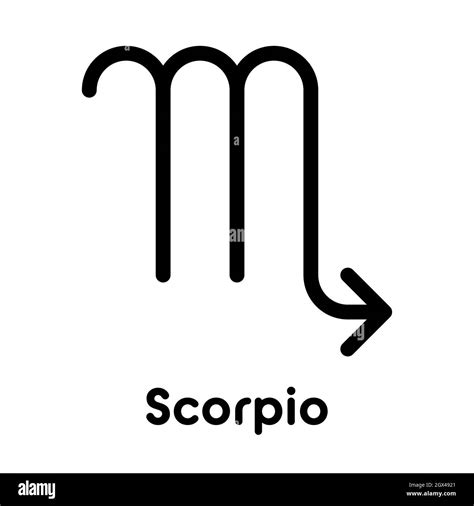 Scorpio - astrological sign. One of twelve zodiac symbols. Simple solid ...