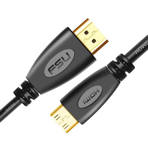 Gold Plated Mini HDMI TO HDMI Cable Gold plating Plug support 1080p 3D ...