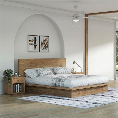 Modern Wooden Bed Headboard : Modern wooden bed headboard set.