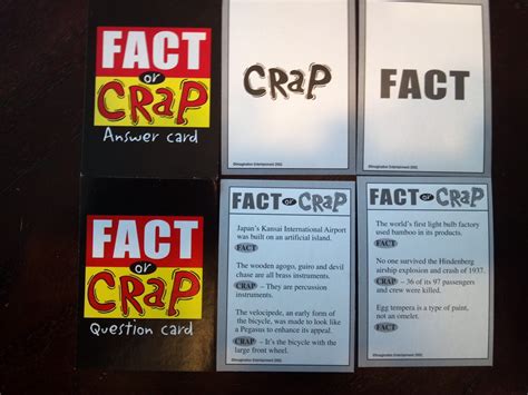 A Board Game A Day: Fact Or Crap