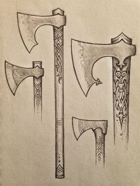 Viking Axe Drawing at PaintingValley.com | Explore collection of Viking Axe Drawing