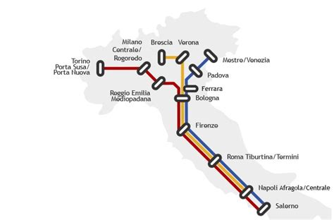 Italo Train Map