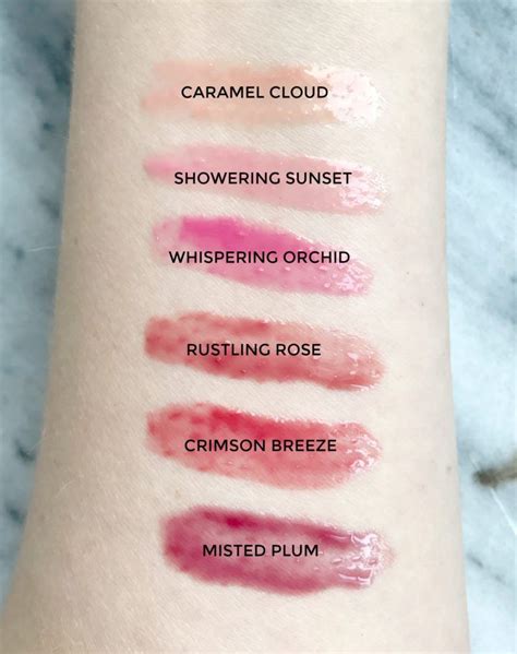 Burts Bees swatches lip gloss review beauty blogger Ashley Brooke Nicholas Burt's Bees Lip ...