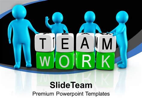 3d Men Working As Team Teamwork PowerPoint Templates PPT Themes And ...